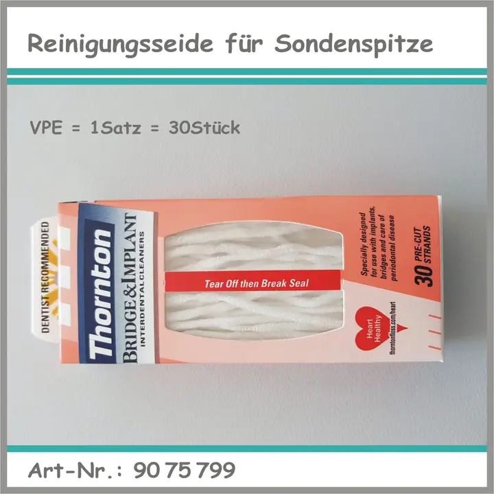 Reinigungsseide für Sondenspitze