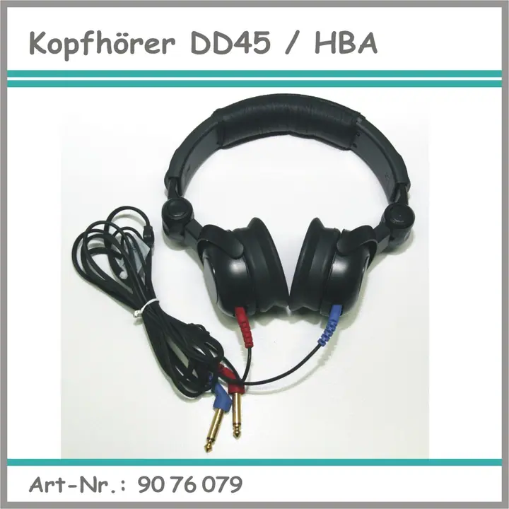 Audiometriekopfhörer DD45 mit Kopfbügel HBA