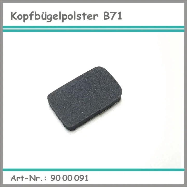 Kopfbügelpolster B71 (Knochenhörer)